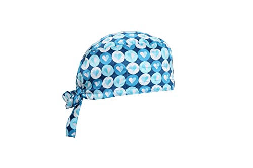 Associated Uniforms Printed Satin Scrub Cap Unisex with Sweat Band