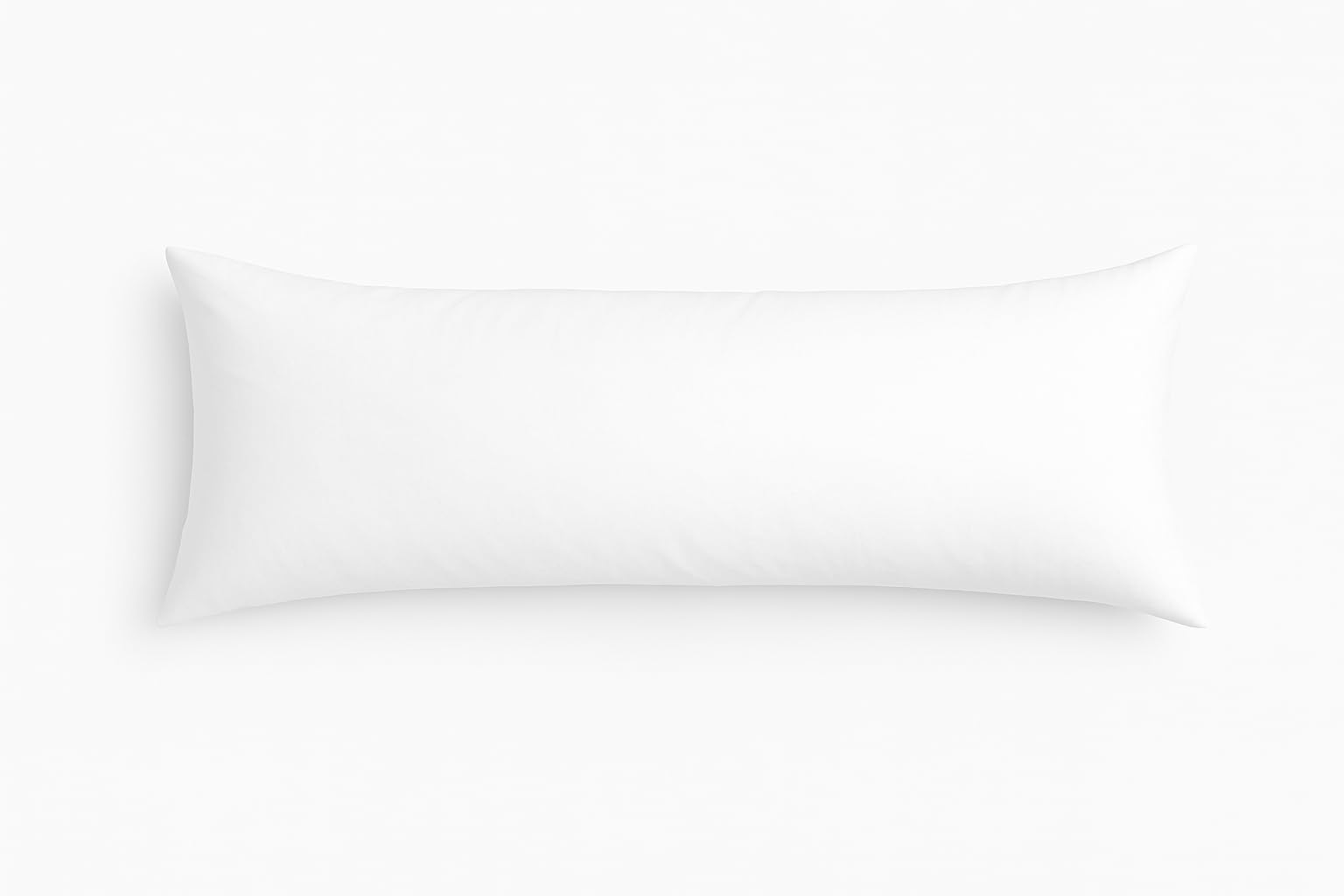 Cotton Stich Body Pillowcase 20x72 White Solid Zipper Closer 600 Thread Count 100 Pure Egyptian Cotton Hotel Quality