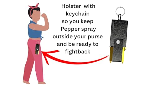 Image of DEVIL Will Cry Keychain Holster Bag for Pepper Spray Pack of 1