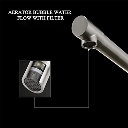 Robinet de remplissage de pot monotrou acier inoxydable brossé froid