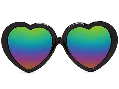 Heart Shaped Rainbow Lens Sunglasses