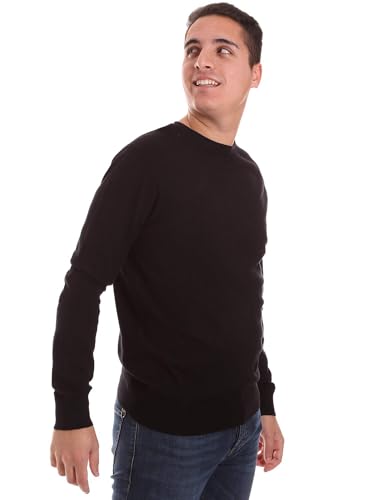 Pull homme noir Frankie Morello idéal pour vos sorties citadines - 3