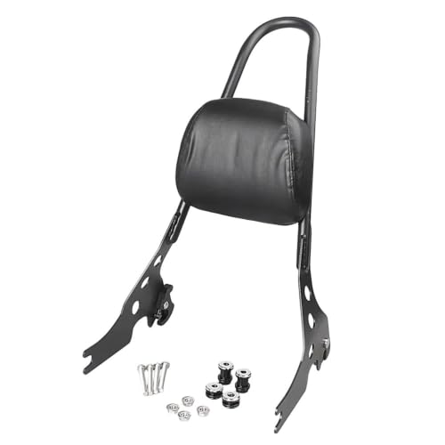 Dossier passager amovible noir moto en acier robuste pour Sportster XL
