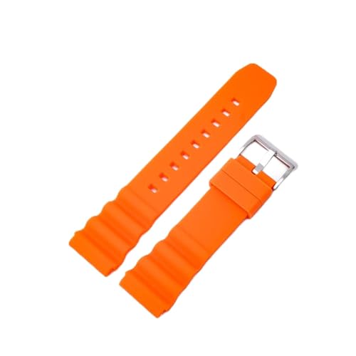[FKYRGF] 20 ~[g 22 ~[gVRXgbv SKX007 SRP777J1 ƌ݊V`Y_CrOX|[chXgohuXbgX}[gvoh(Orange silver buckle,20mm)