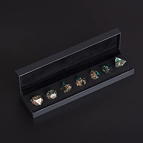 Mini Planet Dnd Dice Set With Sharp Edges And Galaxy Inclusions For Tabletop Role Playing Game Dungeons And Dragons Polyhedral Dice Set Handcrafted Dnd Dice For Collection Forgotten Oasis #TOP3