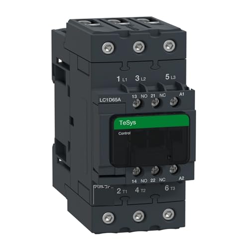 Contacteur LC1D65AB7 triphasé bobine 24V et contacts de puissance 65A