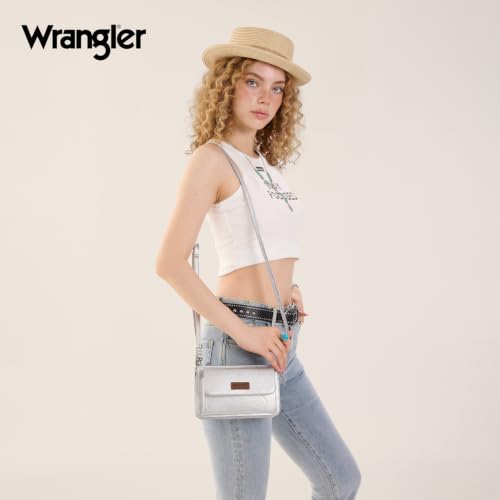Image of Wrangler Crossbody Wallet for Women RFID Clutch Phone Purse with Credit Card Slots | RFID