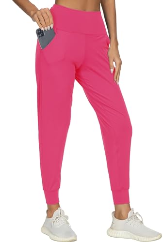 Image of Women's Joggers with Pockets, Hiking Cargo Water Resistant Lightweight Pants for Women Workout Athletic Travel Camping
