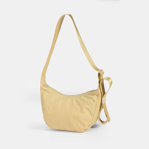 Image of Medium Nylon Crossbody Crescent Bag: Slouchy Style Shoulder Casual with Adjustable Strap