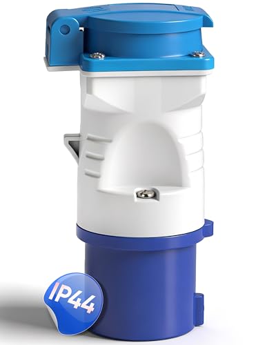 feletec Adapter CEE auf Schuko IP44 Camping Strom Adapter 230V 16A 3.500W