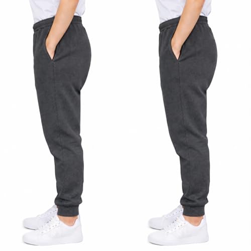 NIYS Kids Boys & Girls Fleece Cuffed Hem Tracksuit Jogging Bottoms, Soft School Uniform Drawstring Sweatpants, Elastic Waist Activewear Trousers (UK, Age, 13 Years, 14 Years, Regular, 2, Charcoal)