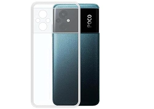 Image of COVERBLACK Rubber Back Cover for Mi Poco M5 -MZB0CEZIN - Transparent