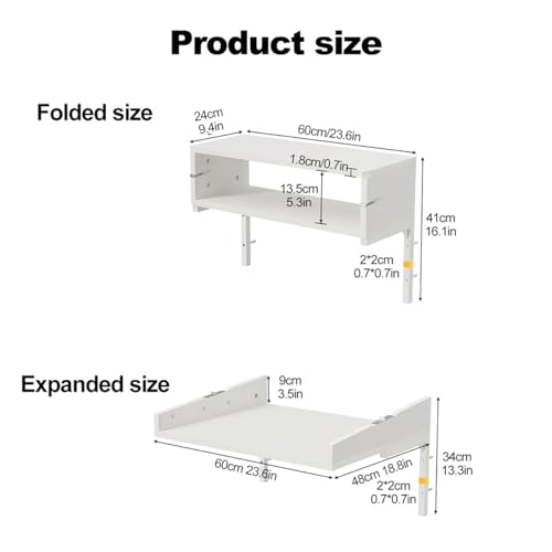 Table pliante murale robuste et stable pour studio - 3
