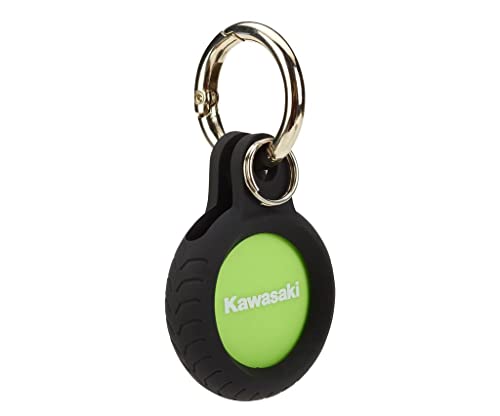 Kawasaki Tracker-Tag Keyring Porte-clés, vert/noir, 3,5x4,5cm