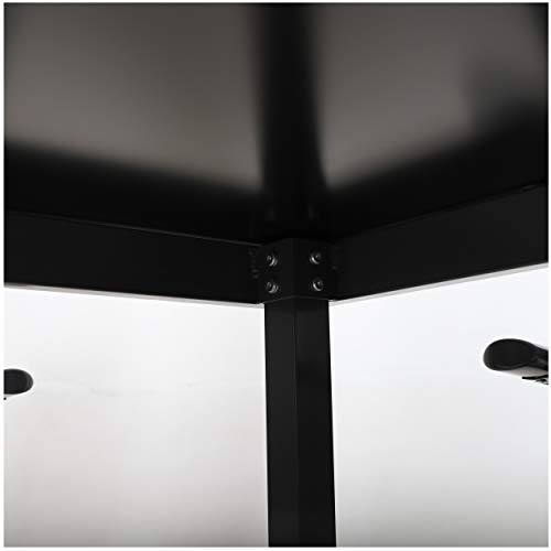 Chicreat Gartentisch, Schwarz, 90 x 90 x 74 cm – Bild 6