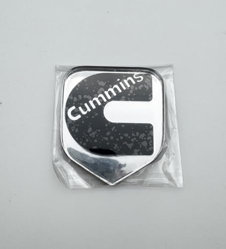 Image of 1Pc Compatible with 2nd Gen 94-02 Front Grille Head Cummin Emblem 3D Badge NamePlate (Chrome Black)
