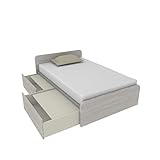 Letto 120x190 con testata lineare di design. Rete Inclusa con portata di 120kg