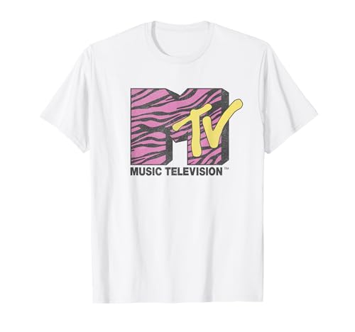 MTV Dekorierten Rosa Zebra T-Shirt