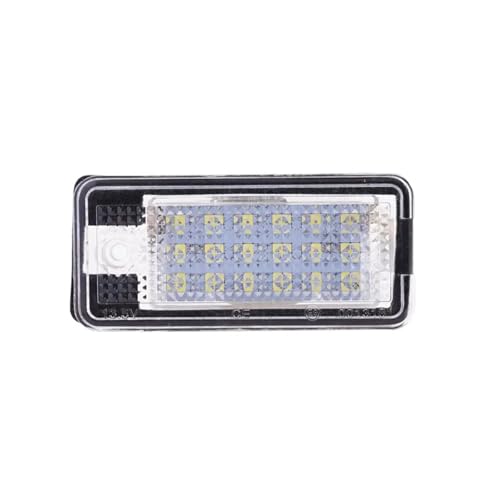 Luz LED de matrícula para Audi A4 B7 A3 A6 y Q7 sin error Canbus 2 uds 5