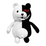 Plush Bear Anime Monokuma Doll White and Black Stuffed for Costume Cosplay (Black)