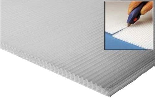 10 x Clear Correx Corrugated Plastic Floor Protector Protection Sheets Board 1.2m x 2.5m