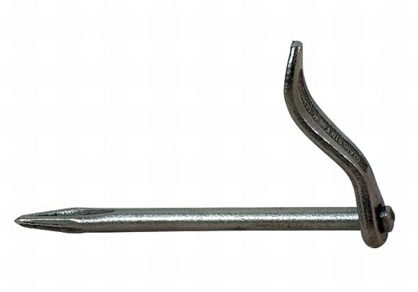 Pollmann®Baubeschläge 2351000 Verputzhaken/Mauerhaken rund 160 mm, eisenroh, 20 Stück