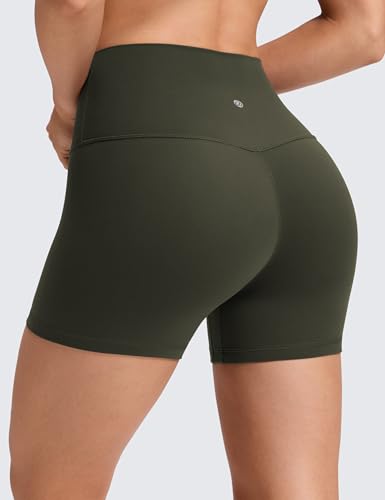 Image of CRZ YOGA No Front Seam Biker Shorts 4 inch | Butterluxe, Extremely Soft, Gentle Compression, Yoga, High Waisted, for Women