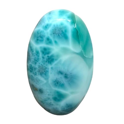 Cabochon larimar naturel pour collier bohème chic et création bijoux fait main