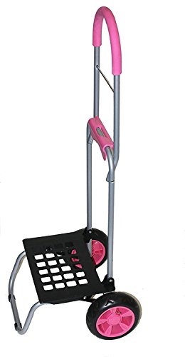 Image of dbest products Trolley Dolly Shopping Grocery Foldable Cart Storage Mom, Pink
