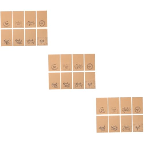 Cartes de remerciement kraft pour petites entreprises et colis artisanaux