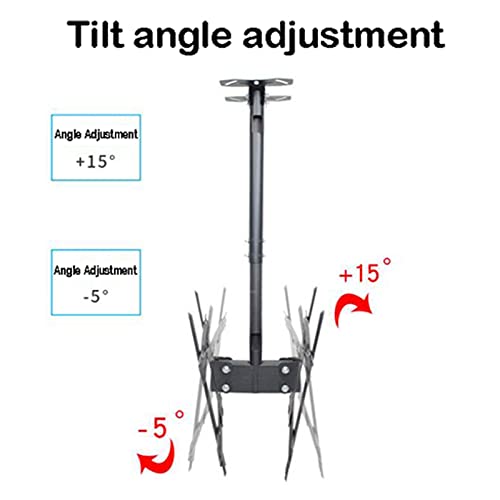 Support TV plafond double écran : la solution pour vos angles morts de vision - 5