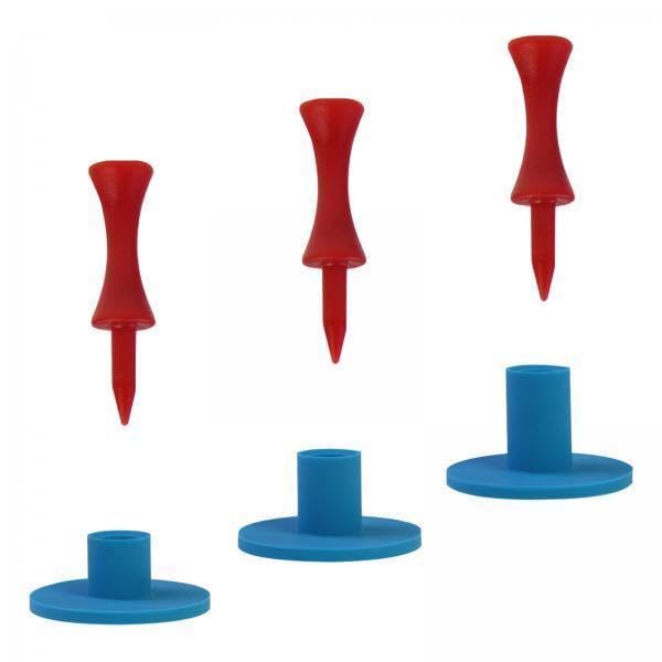 Creations 3x3 Pieces Golf Tees Holder Stable Combination Design Durable Golf Ball Holder Red-image-6