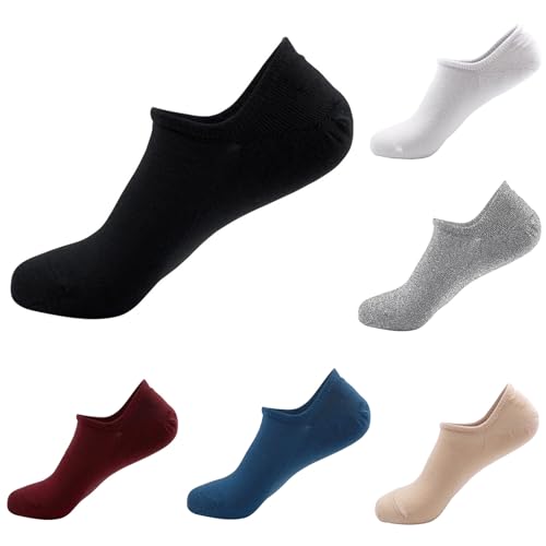 Unisex No Show Sport Socks Cotton Low Cut Ankle Non Slip Cushioned Anti-Blister Soft Athletic Running Short Socks