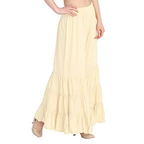 TNQ Women's Rayon Relaxed Flared Garara-Sharara Free Size (28" to 38")3