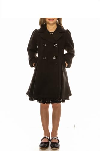 iGirlDress Coat Long Sleeve Button Pocket Long Winter Coat Outerwear2
