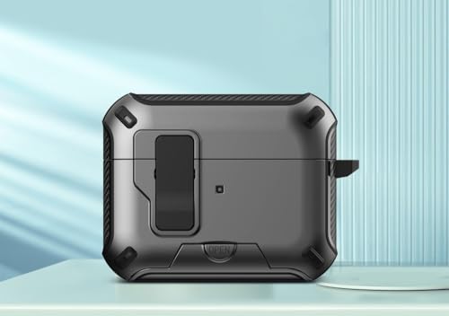 Boîtier AirPods 2 gris pour le sport et les déplacements avec porte-clés