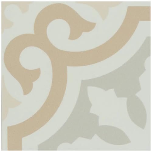 Tenedos HTCRC 8x8 Inch Matte Porcelain Tile in Warm...