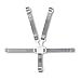 arnés de 5 puntos,arnés universal para silla alta,Cinturón de Seguridad del Bebé,Arnés Silla Bebé 5 Puntos Cinturón (Blanco)
