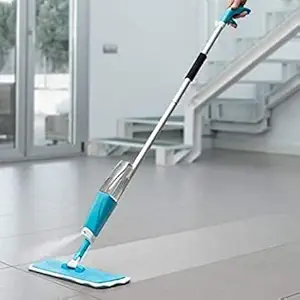 Surinka Aluminium Microfiber Floor Cleaning Spray Mop with Removable Washable Cleaning Pad and Integrated Water Spray Mechanism (Spray mop)