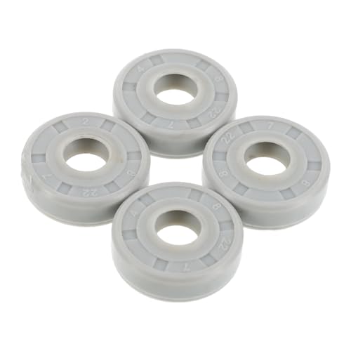 SUPVOX Junta de Sellado de Eje para Panificadora 4 Piezas Gris, Repuesto de Goma Resistente a Fugas, Sello de Aceite para Máquina de Hacer Pan Doméstica, Accesorio para