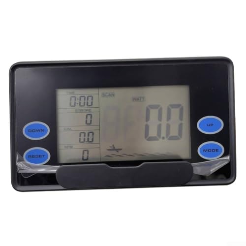 Jonikuper Máquina de remo con pantalla LCD para velocidad, calorías y potencia, contador de velocímetro de repuesto para máquinas de remo interiores, accesorio de gimnasio