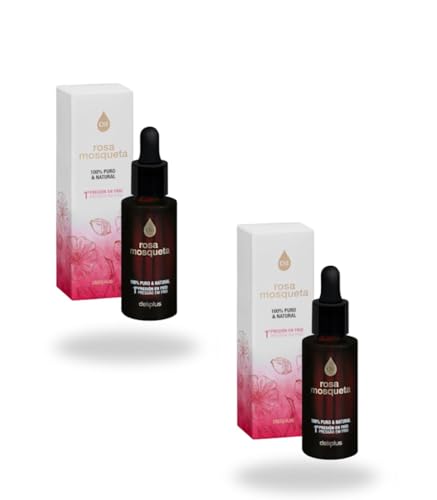 Rosa Mosqueta Aceite Corporal, 100% Puro y Natural, Pack 2 Unidades de 30ml, Primera Presión en Frío
