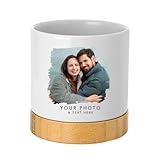Andaz Press 4' Fully Personalized Garden Pot with Photo, Garden Custom Flower Pot, Garden Personalized Pots for Plants with Drainage Hole, Valentines Day, Birthday, Anniversary, Retirement Gifts