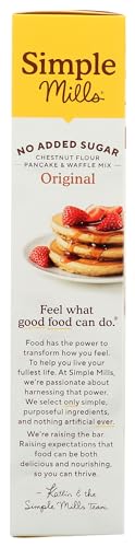 Image of Simple Mills No Added Sugar Pancake & Waffle Mix, Original - Gluten Free, Plant Based, Paleo Friendly, 10 Ounce (Pack of 1)