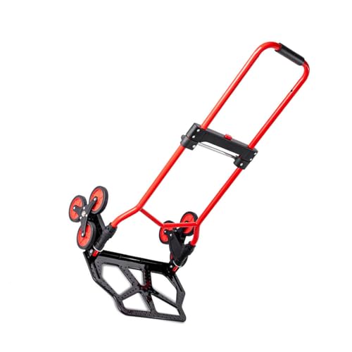 Diable pliable à trois roues et poignée extensible charge max 80 kg