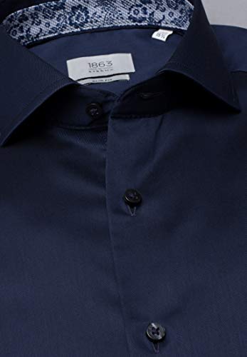 Preisvergleich Produktbild eterna Langarm Hemd Slim FIT Twill unifarben