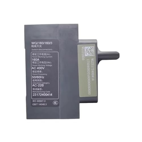 Interrupteur d'isolation 3P WG 250/3 pour éviter surchauffe tableau 250A
