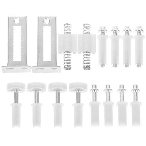 Kit de herrajes para puertas bifold Kisangel con pivotes metálicos superiores y rodillos para reemplazo de puertas plegables para clósets miniatura 1