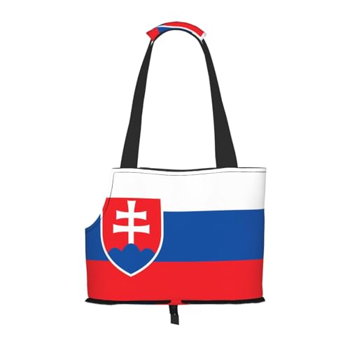 Flag of Slovakia Pet Tote Bag - Waterproof and Wear-Resistant Portable Shoulder Bag for Small Dogs and Puppies