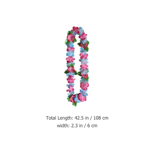 Colliers de fleurs réutilisables en textile souple pour soirées d'été - 2